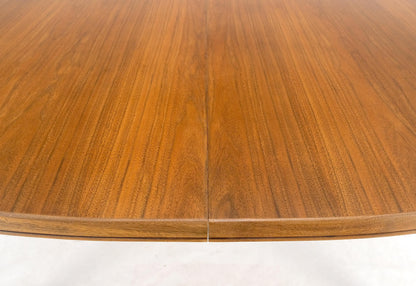 Dux of Sweden Oval Walnut Danish Dining Table w/ 3Leaves Total 135" in Length