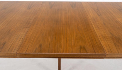 Dux of Sweden Oval Walnut Danish Dining Table w/ 3Leaves Total 135" in Length