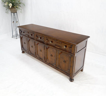 Henredon Spanish Colonial Country French Oak & Brass Hardware Long Dresser MINT