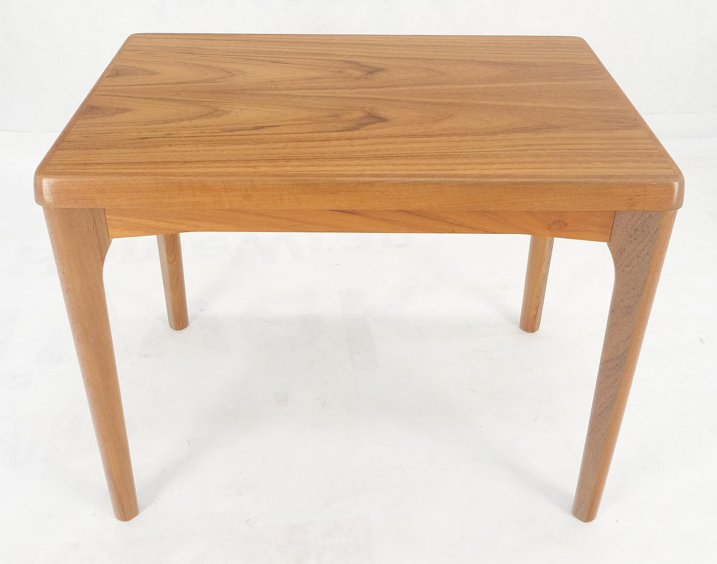 Danish Mid Century Modern Teak Rectangle Side End Table Stand MINT!