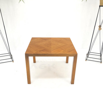 Light Walnut Square Mid-Century Modern Side End Table Mint!