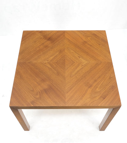 Light Walnut Square Mid-Century Modern Side End Table Mint!