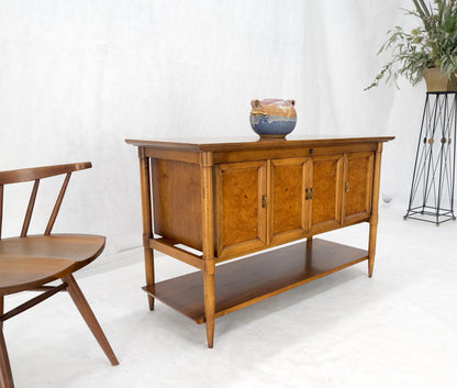 Burl Wood Light Walnut Lift Top "Dresser" on Sculptural Legs Cedar Lined Chest