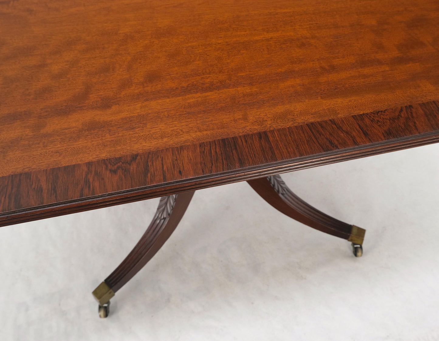 Large Rectangle Round Corners Flip Top Dining Breakfast Table Rosewood Banding