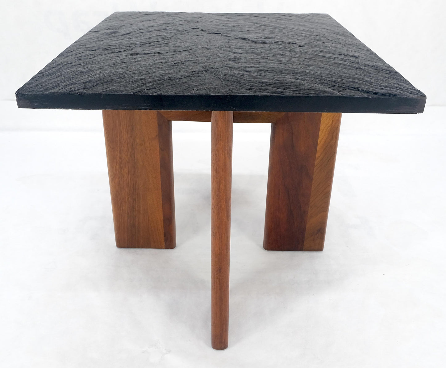 Adrian Pearsall Solid Walnut Slate Like Top Composite Top End Side Table Mint