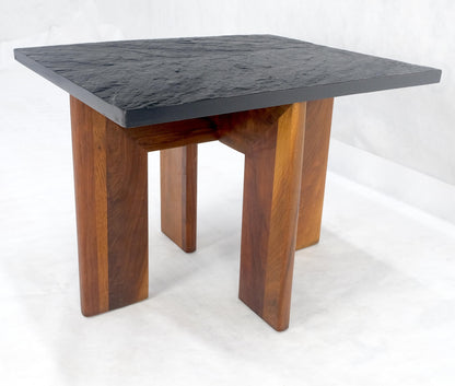 Adrian Pearsall Solid Walnut Slate Like Top Composite Top End Side Table Mint