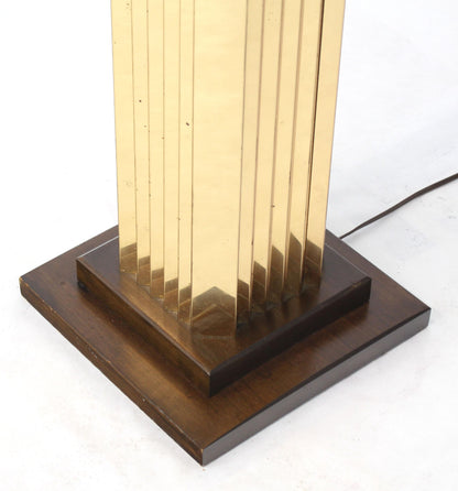 Extruded Brass Profile Art Deco Style Floor Lamp