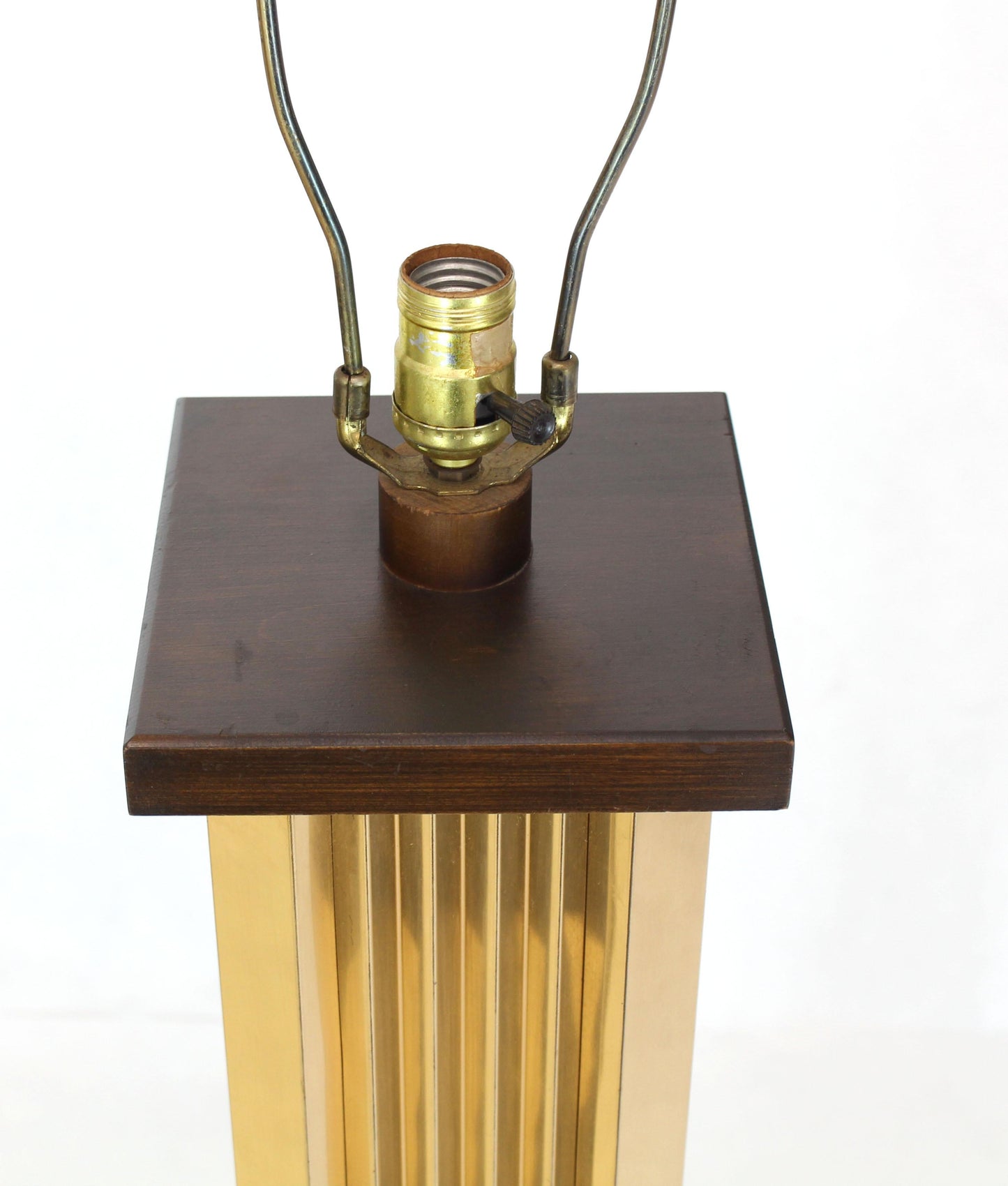 Extruded Brass Profile Art Deco Style Floor Lamp