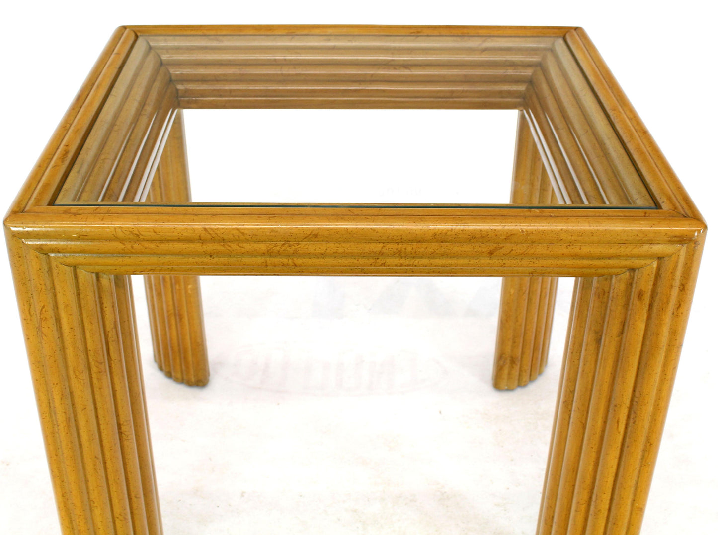 Solid Blond Birch Rectangular Occasional Side Table Stand