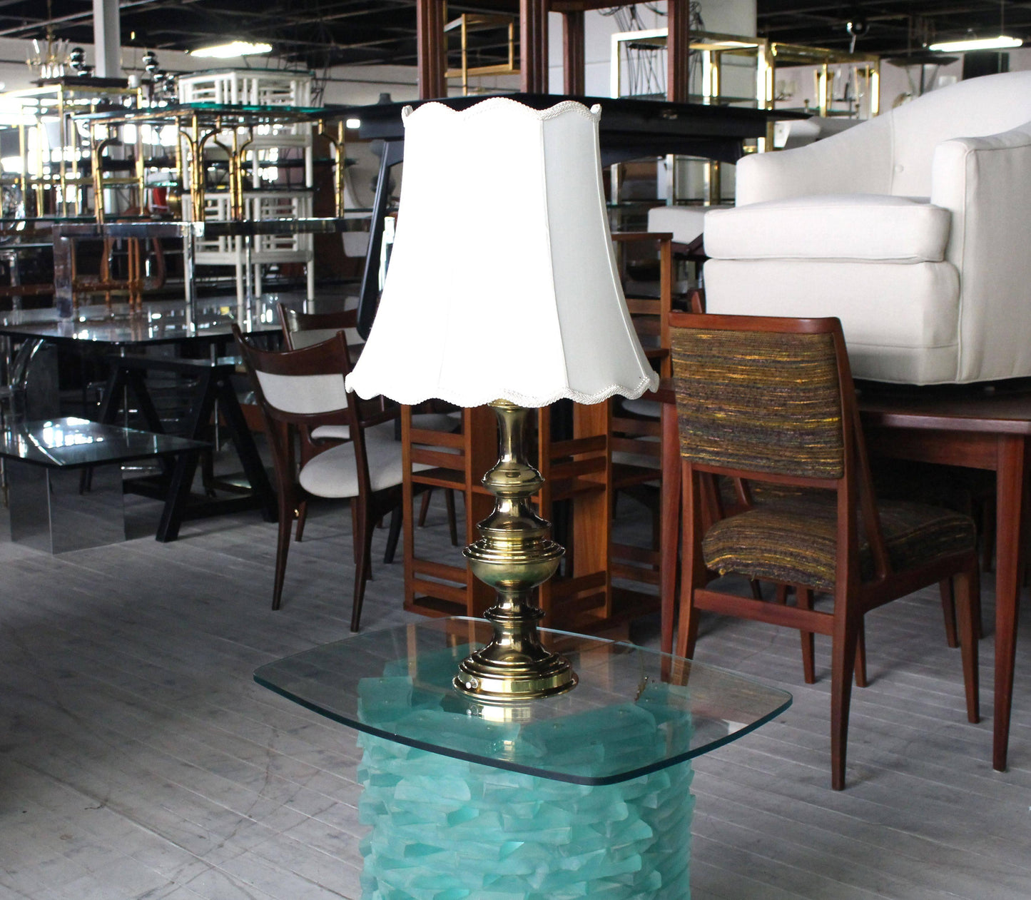 Heavy Solid Brass Table Lamp