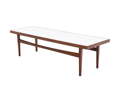 Walnut Long Rectangular Coffee Table