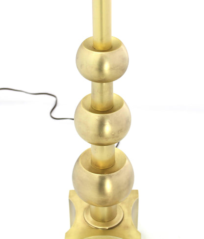 Stiffel Brass Table Lamp Mid Century Modern Stacked Orbits Jacks Base Pattern