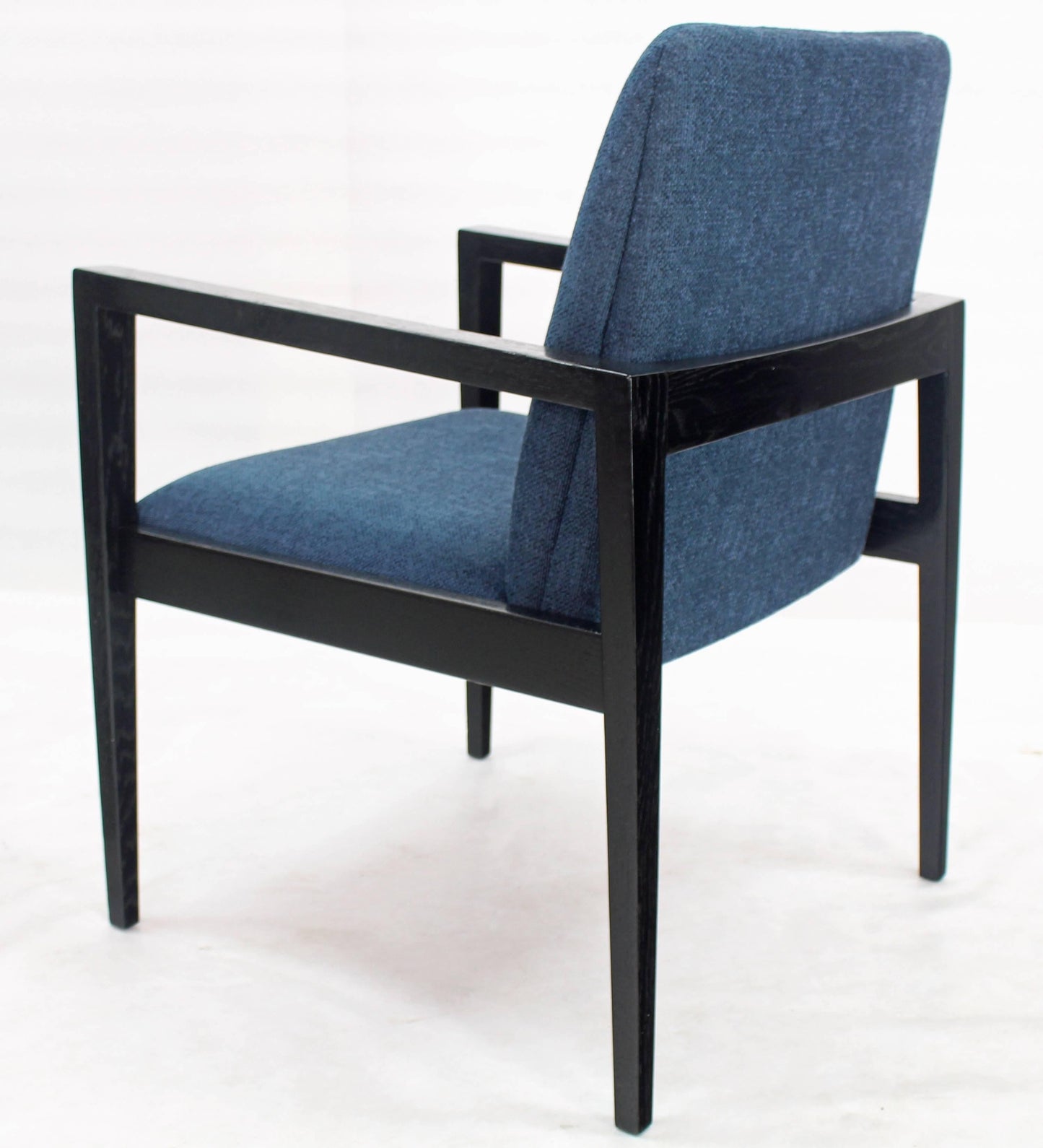 Pair of Mid-Century Modern Ebonized Lounge Chairs