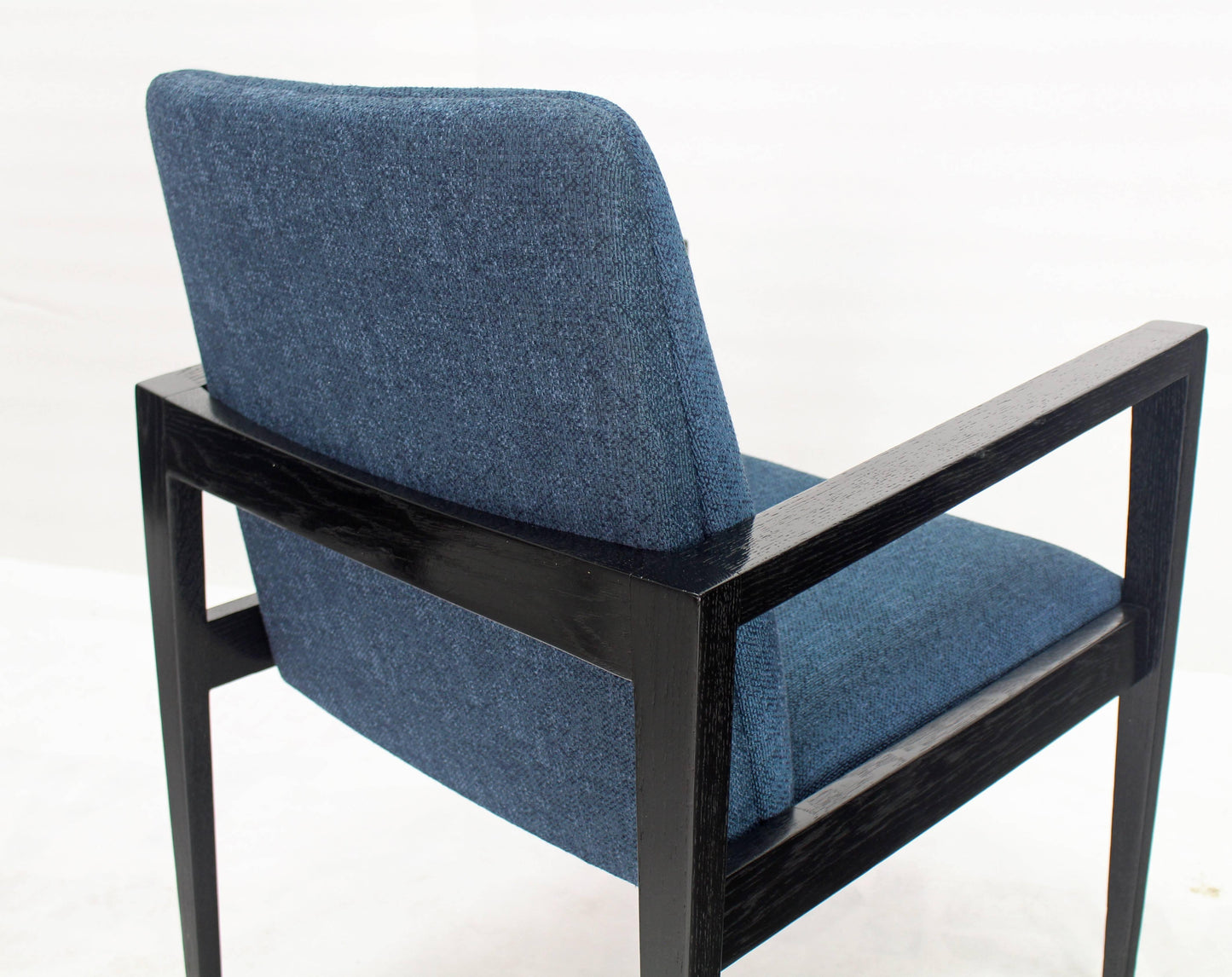 Pair of Mid-Century Modern Ebonized Lounge Chairs