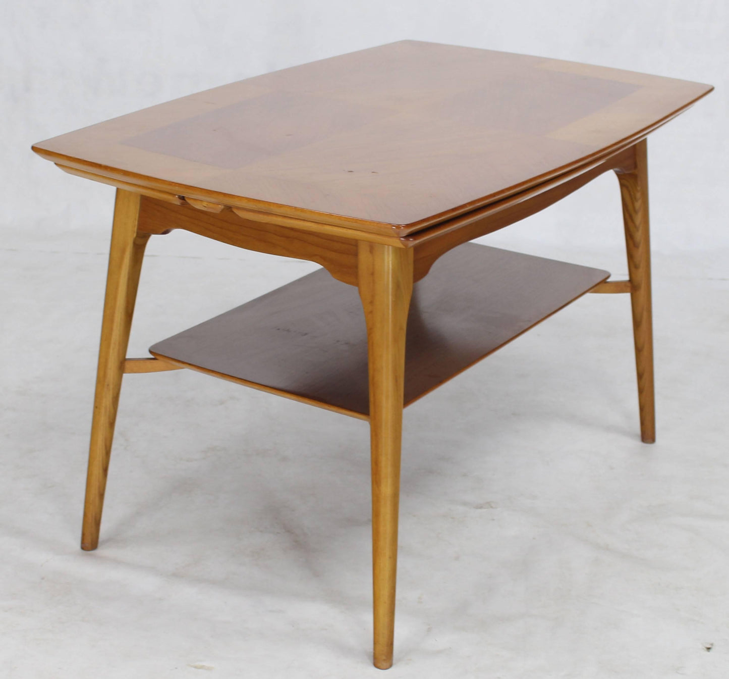 Swedish Blond Wood Expandable Refectory Coffee Side Table Childs Dining