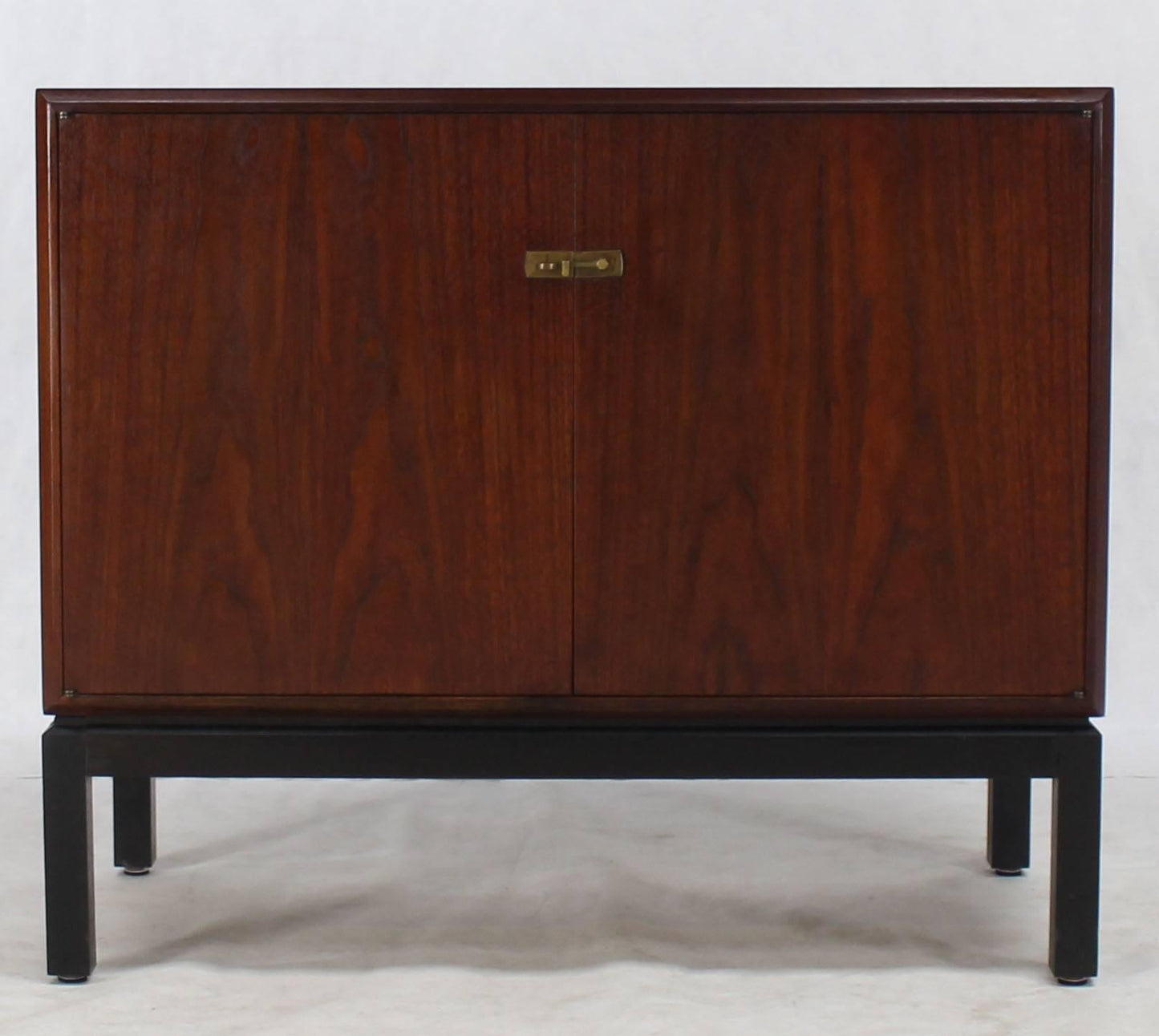 Danish Mid-Century Modern Oiled Walnut Bachelor Chest Cabinet Two-Door