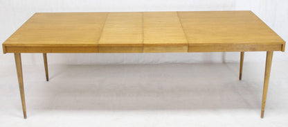 Swedish Blond Birch Dining Table w/ Two Extension Boards Leafs