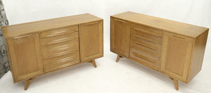 Two Door 4 Drawer Limed Cerused Solid Oak Board Cabinet Credenza Dresser