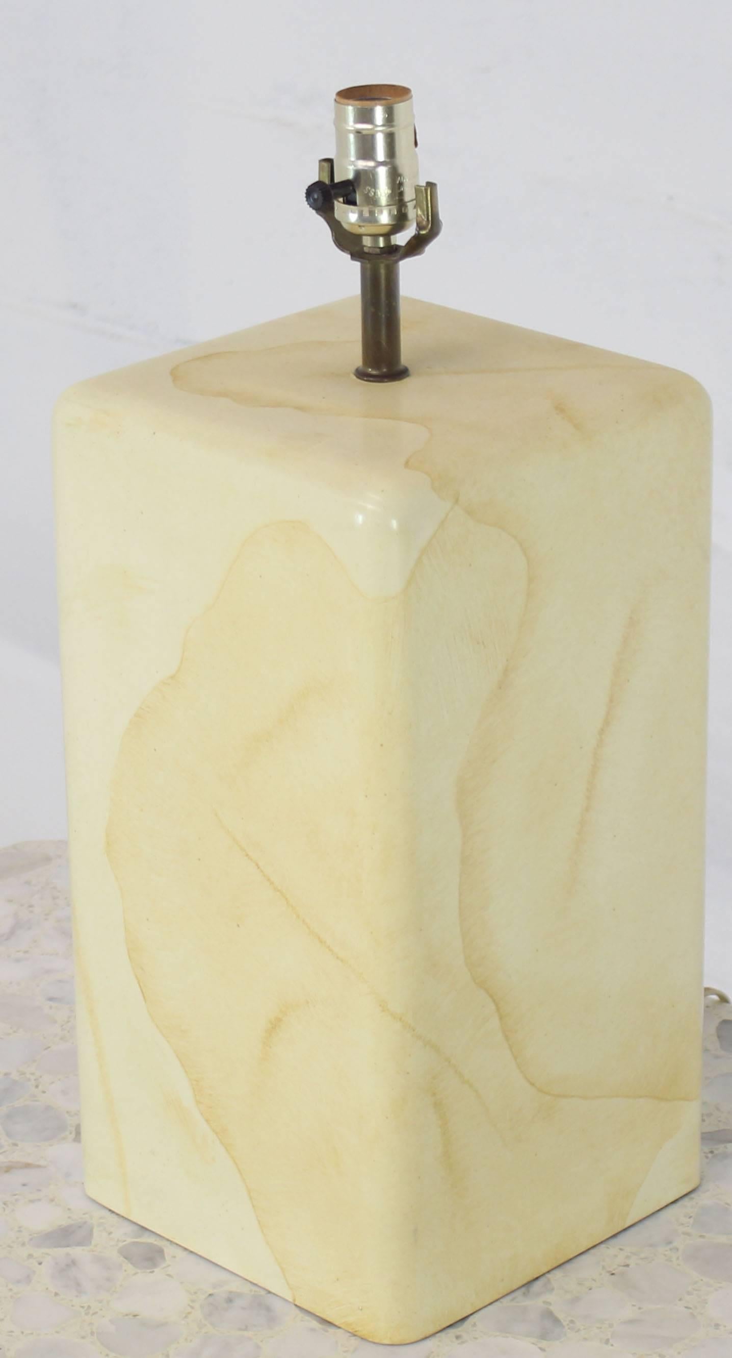 Pair of Faux Parchment Goatskin Table Lamps