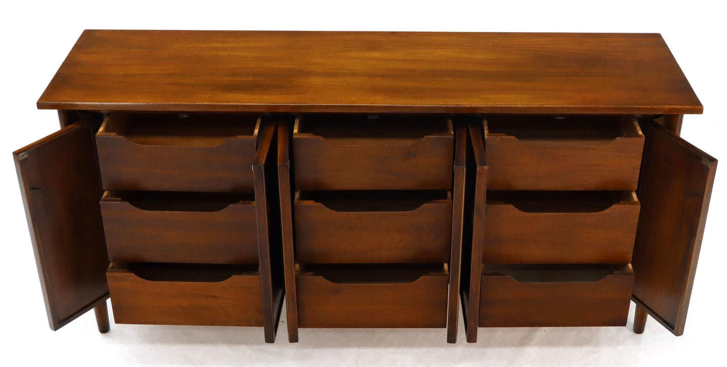 Exposed Sculptural Legs Nine Drawers Long Dresser Credenza