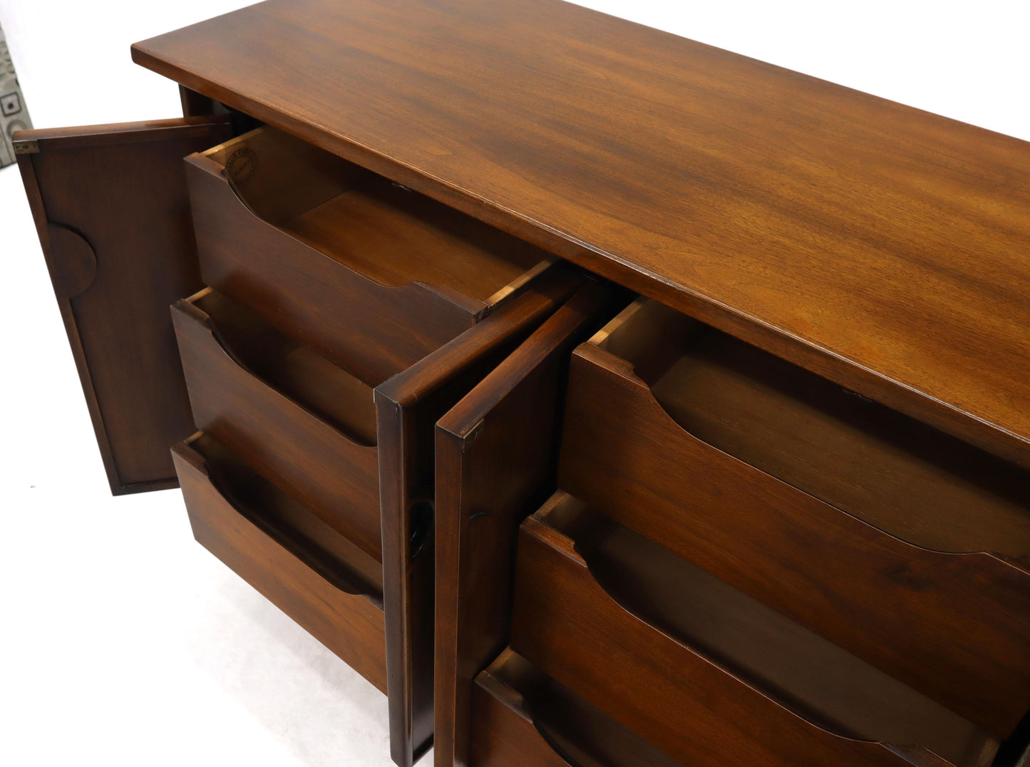 Exposed Sculptural Legs Nine Drawers Long Dresser Credenza