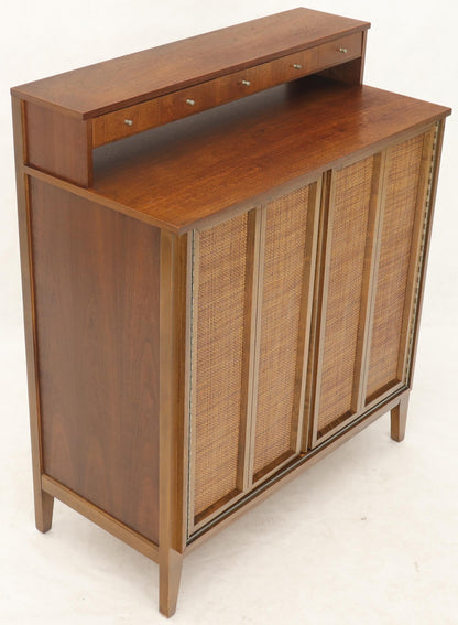 Mid-Century Modern High Chest Dresser with Separate Jewelry Compartment on Top