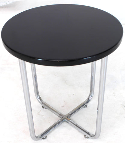 Josef Hofmann Art Deco Bauhaus Round Side Occasional Table Stand