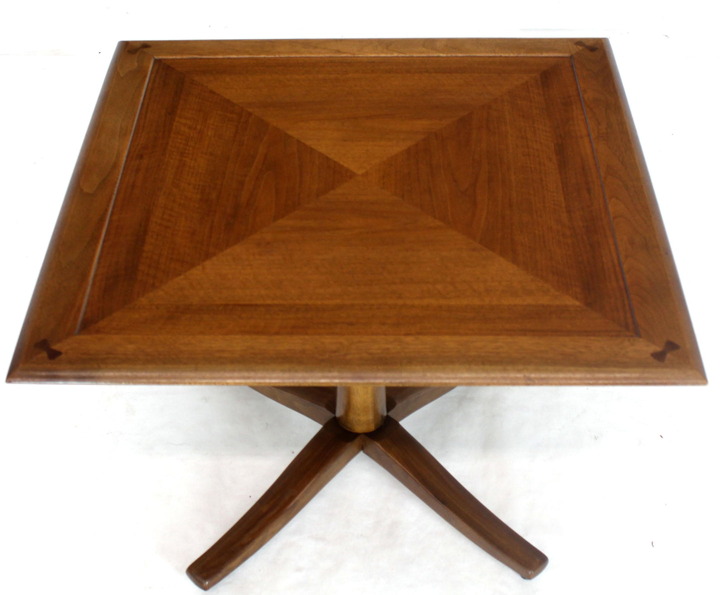 Drexel Walnut Square Occasional Side Table Stand