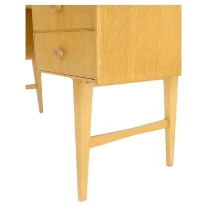 Cerused Oak Trip-Tic Adjustable Mirror Mid-Century Modern Dressing Table Vanity