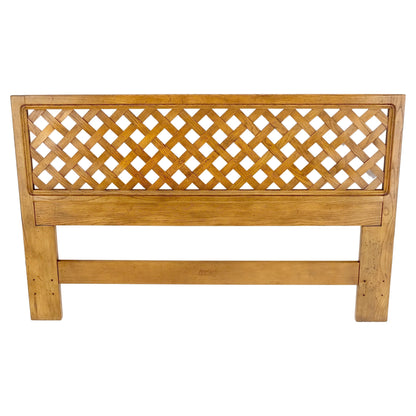 Henredon Lattice Queen or Full Size Headboard Bed Mint!