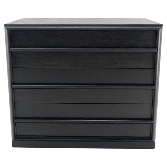 Gibbings Widdicomb Ebonized Black Lacquer 3 Drawers Bachelor Chest Dresser Mint!