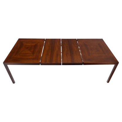 John Stuart Two Tone Leaves Mid-Century Modern Rectangle Dining Table Mint!