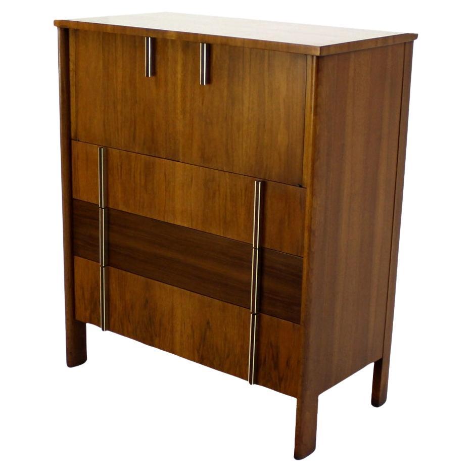 John Widdicomb Mid Century Modern Walnut Gentlemen's High Chest Dresser MINT!