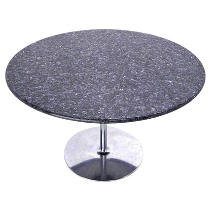 Mid Century Modern Round Iridescent Granite Tulip Base Dining Center Table MINT!