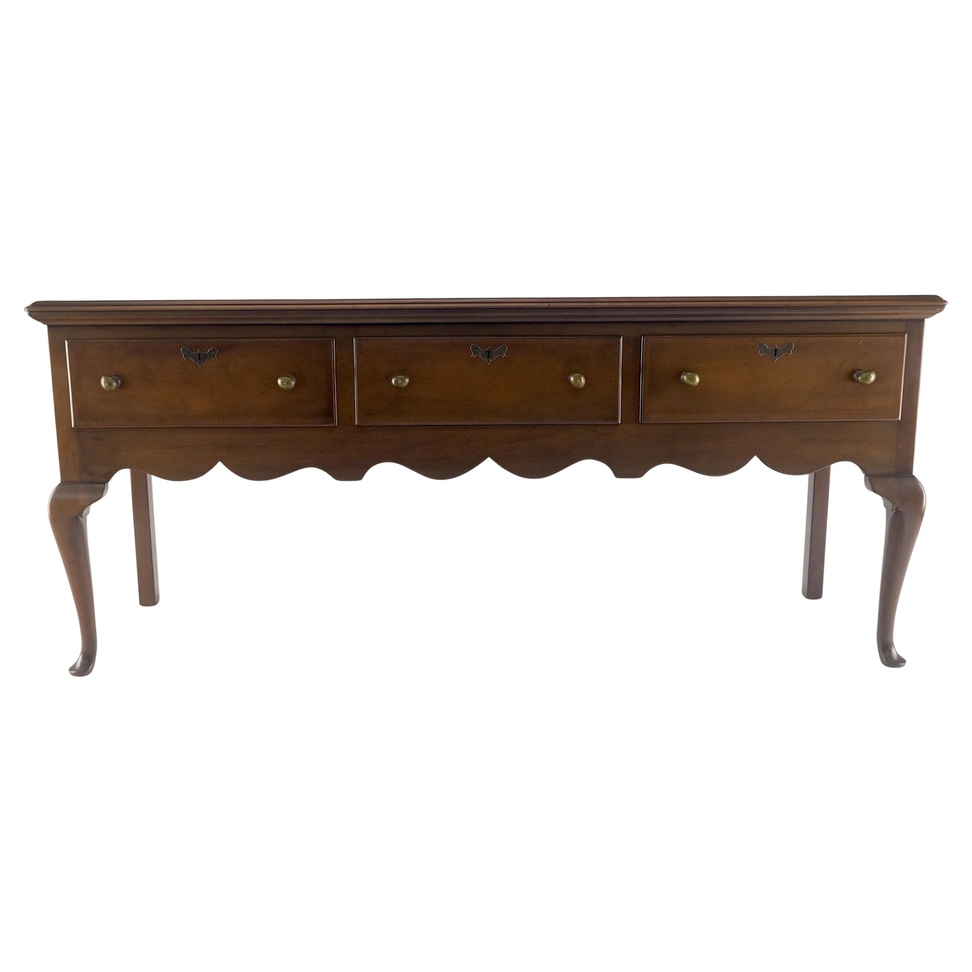 Kittinger Williamsburg Restoration 3 Drawers Queen An Walnut Sideboard MINT