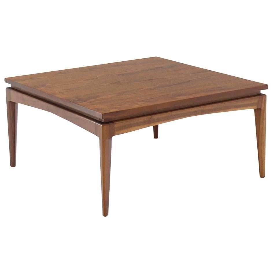 Nice Solid Design Square Walnut Coffee Table