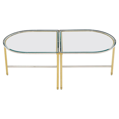 Racetrack Oval Shape Two Pieces Coffee Table