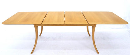 Gibbings for Widdicomb Klismos Style Dining Table with Two Extension Boards