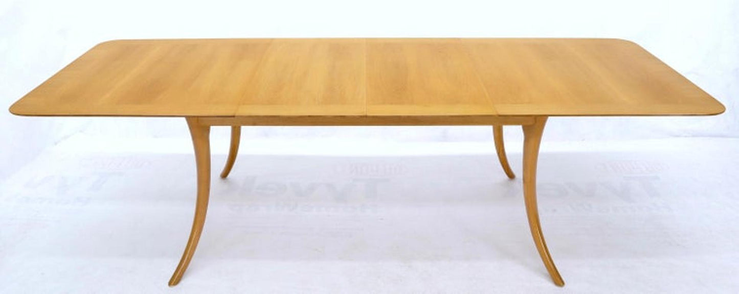 Gibbings for Widdicomb Klismos Style Dining Table with Two Extension Boards