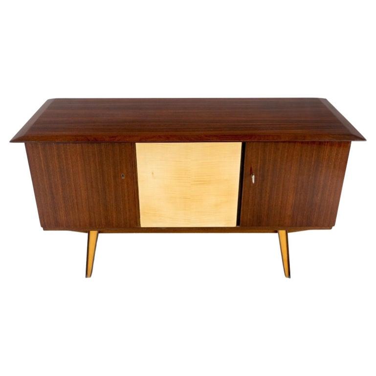 German Art Deco Mid-Century Modern High Gloss 3 Door Petit Credenza Chest Mint!