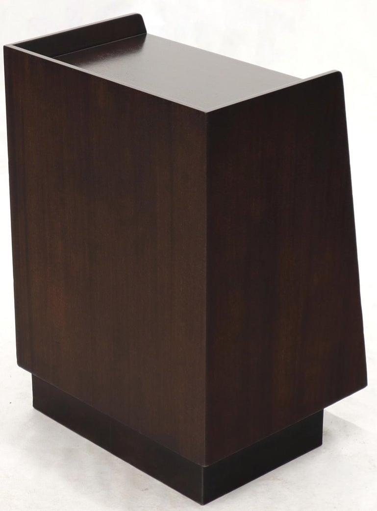 Pair of Edward Wormley for Dunbar Dark Chocolate End Tables Nightstands