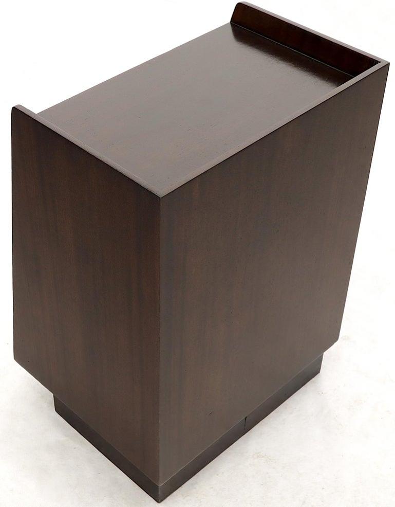 Pair of Edward Wormley for Dunbar Dark Chocolate End Tables Nightstands