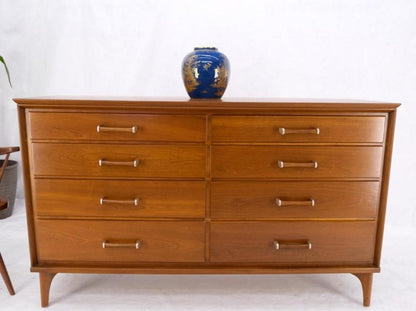 Solid Cherry Mid-Century Modern 8 Drawers Long Credenza Dresser Renzo Ruttily