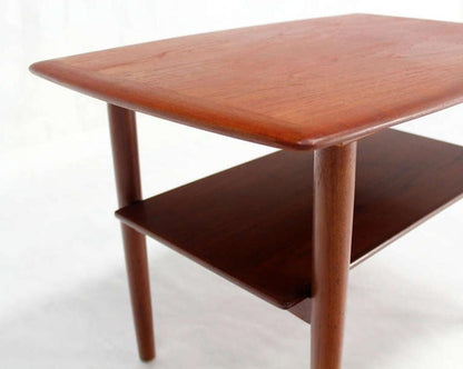 Pair of Mid-Century Danish Modern Teak End Tables by Povl Dinesen