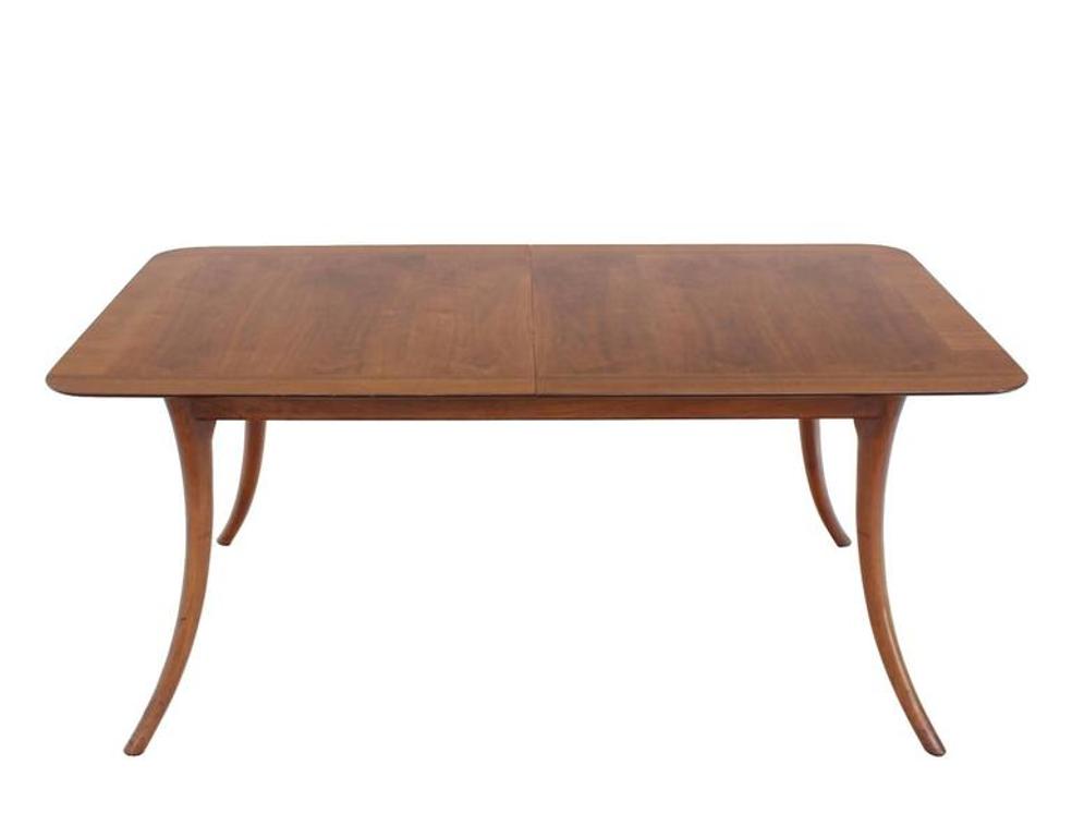 Sabre Leg Mid Century Modern Walnut Dining Table Gibbings Widdicomb