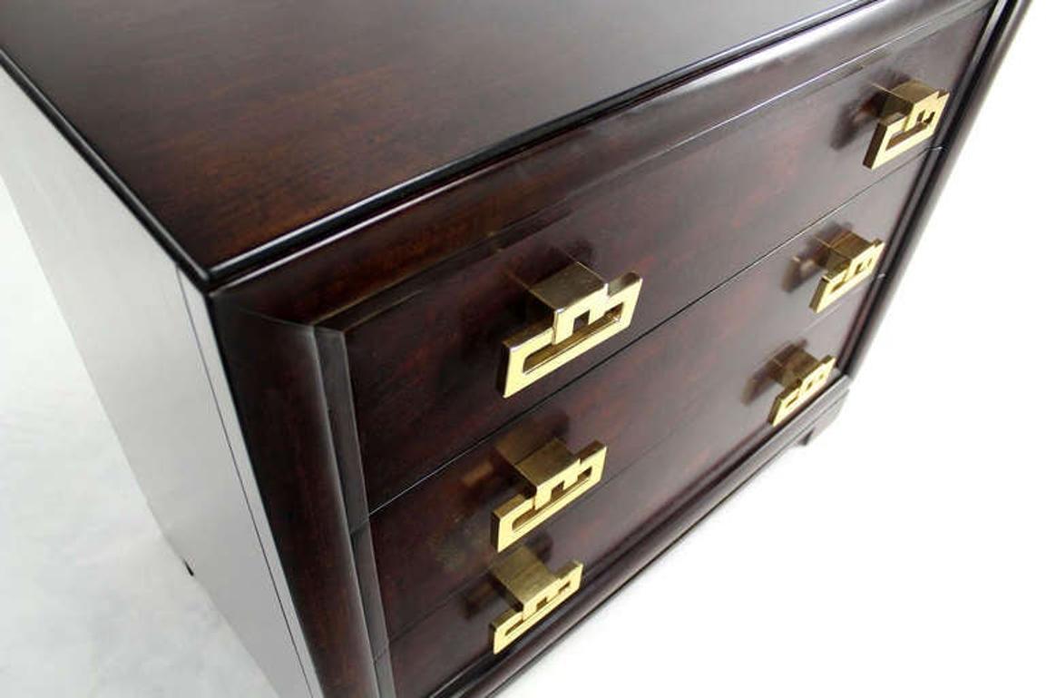 Kittinger Modern Heavy Bachelor Chest with Solid Brass Pulls