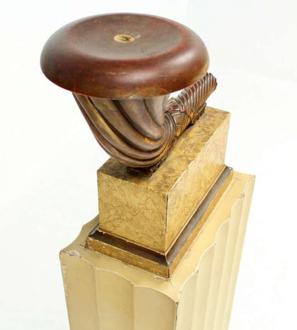 Art Deco Horn on Pedestal Floor Lamp Base