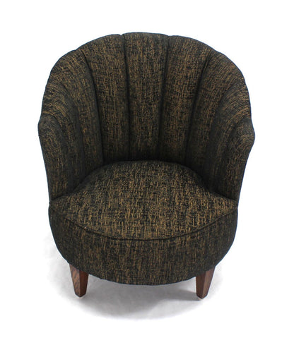 Barrel Scallop Back Ribbed Back Upholstery Wing Chairs NEW UPHOLSTERY