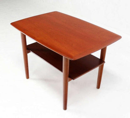 Pair of Mid-Century Danish Modern Teak End Tables by Povl Dinesen