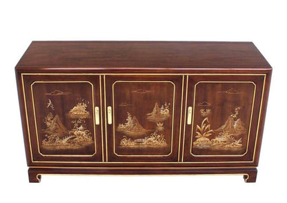 John Widdicomb Oriental Three Doors Credenza or Dresser